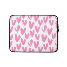 13 in Pink Heart Pattern Laptop Sleeve by Design Express