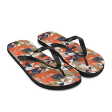 Mid Century Pattern Flip-Flops by Design Express