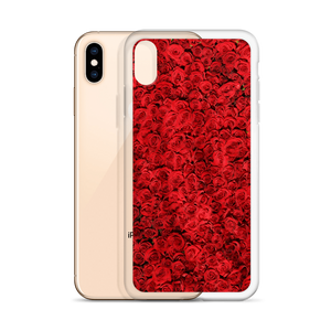 Red Rose Pattern iPhone Case by Design Express