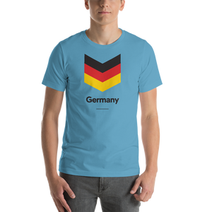 Ocean Blue / S Germany "Chevron" Unisex T-Shirt by Design Express