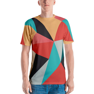XS Abstract Geometrical Pattern Men's T-shirt by Design Express