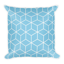 Default Title Diamonds Light Blue Square Premium Pillow by Design Express
