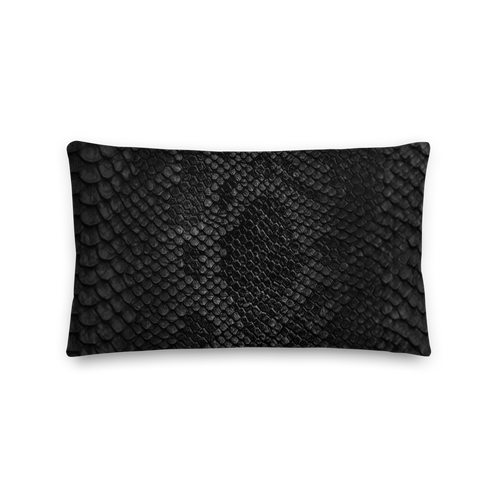 Default Title Black Snake Skin Rectangle Premium Pillow by Design Express