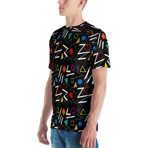 Mix Geometrical Pattern Men's T-shirt by Design Express