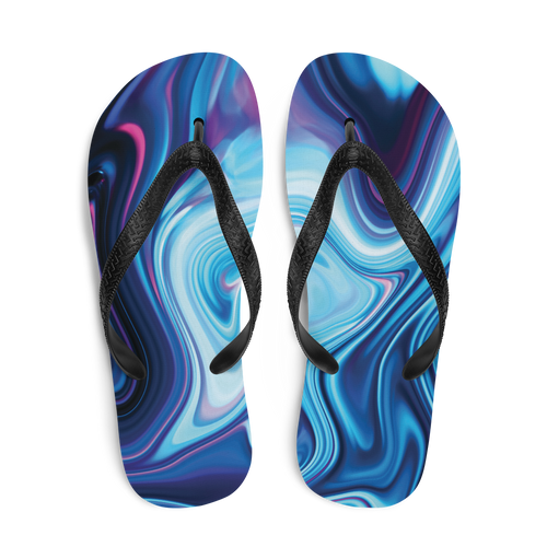 Lucid Blue Flip-Flops by Design Express