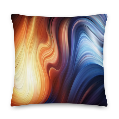 22×22 Canyon Swirl Square Premium Pillow by Design Express