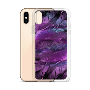 Purple Feathers iPhone Case by Design Express