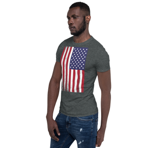 US Flag Distressed Short-Sleeve Unisex T-Shirt by Design Express