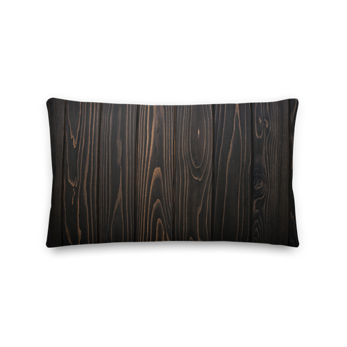 Default Title Black Wood Rectangle Premium Pillow by Design Express