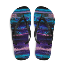 Purple Blue Abstract Flip-Flops by Design Express