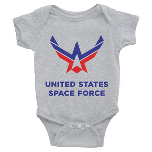 Heather / 6M United States Space Force Infant Bodysuit by Design Express
