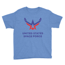 Heather Royal / XS United States Space Force Youth Short Sleeve T-Shirt by Design Express