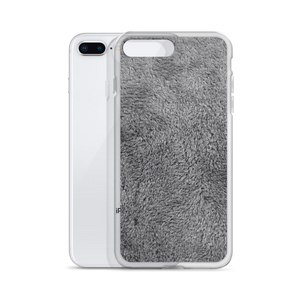 Soft Grey Fur Print iPhone Case by Design Express