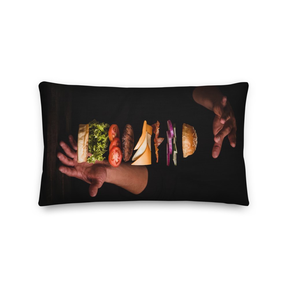 Default Title Burger Rectangle Premium Pillow by Design Express