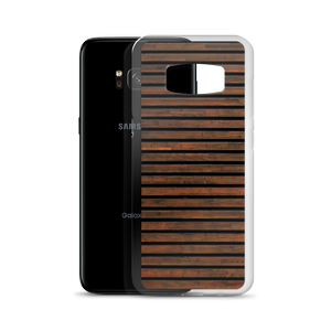 Horizontal Brown Wood Samsung Case by Design Express