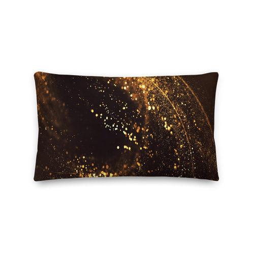 Default Title Gold Swirl Rectangle Premium Pillow by Design Express