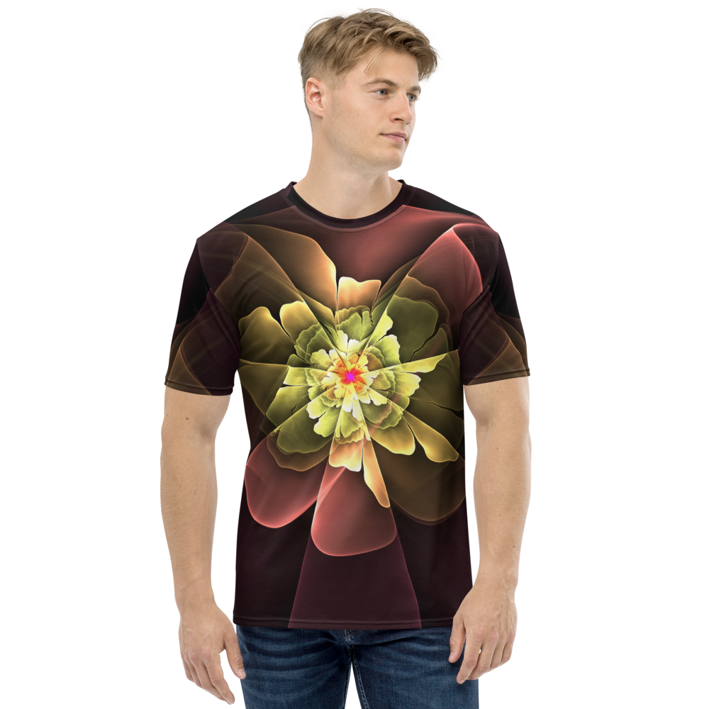 XS Abstract Flower 04 Men's T-shirt by Design Express