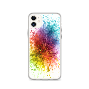 iPhone 11 Rainbow Paint Splash iPhone Case by Design Express