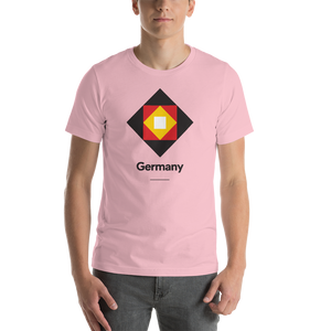 Pink / S Germany "Diamond" Unisex T-Shirt by Design Express