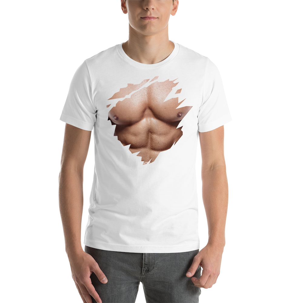White / XS Sixpack Unisex T-Shirt by Design Express