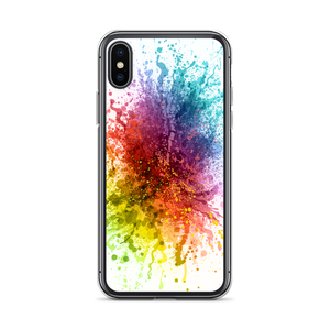 iPhone X/XS Rainbow Paint Splash iPhone Case by Design Express