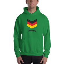 Irish Green / S Germany "Chevron" Hooded Sweatshirt by Design Express