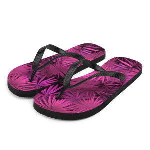 S Pink Palm Flip-Flops by Design Express