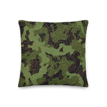 18×18 Green Camoline Square Premium Pillow by Design Express