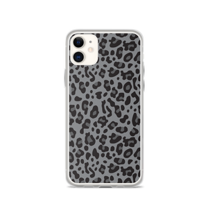 iPhone 11 Grey Leopard Print iPhone Case by Design Express