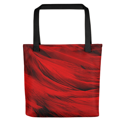 Default Title Red Feathers Tote Bag by Design Express