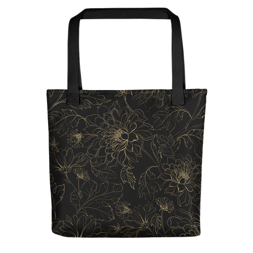 Default Title Golden Floral Tote bag by Design Express