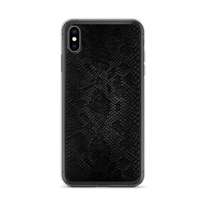iPhone XS Max Black Snake Skin iPhone Case by Design Express