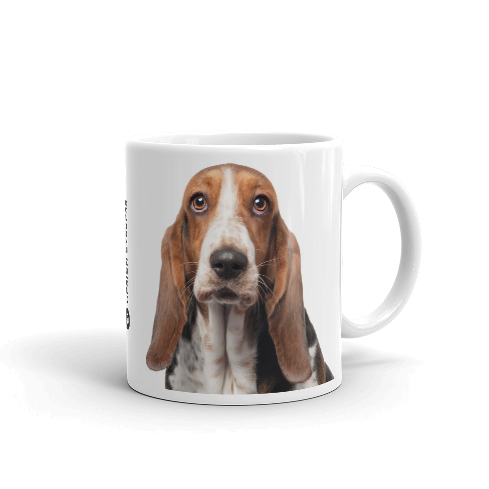 Basset Hound Dog Mug, image size:1000x1000