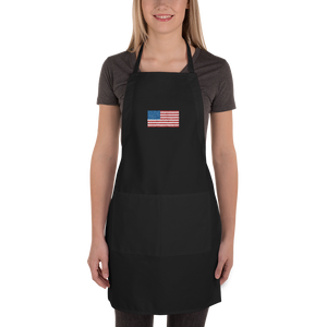 United States Flag "Solo" Embroidered Apron by Design Express