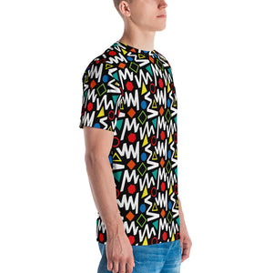 Pop Geometrical Pattern Men's T-shirt by Design Express
