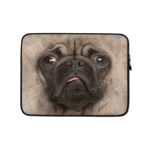 13 in Pug Dog Laptop Sleeve by Design Express