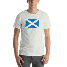 Ash / S Scotland Flag "Solo" Short-Sleeve Unisex T-Shirt by Design Express