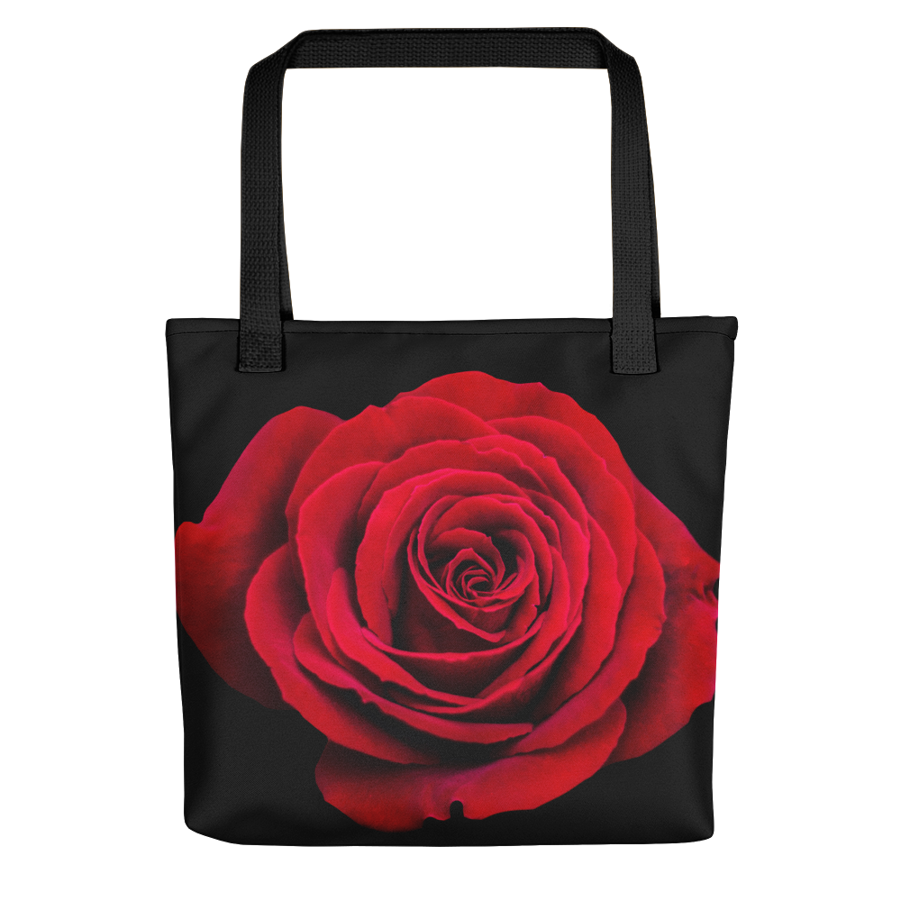 Default Title Charming Red Rose Tote Bag by Design Express