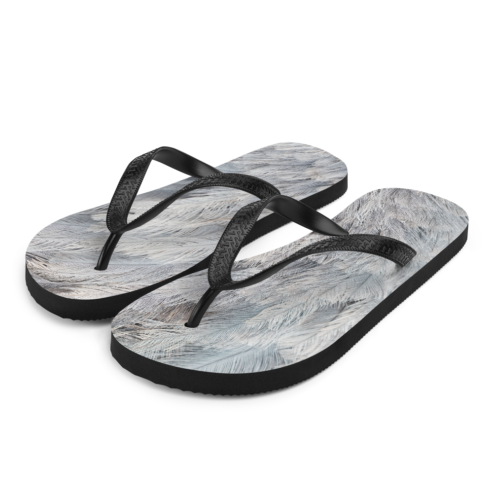 S Ostrich Feathers Flip-Flops by Design Express