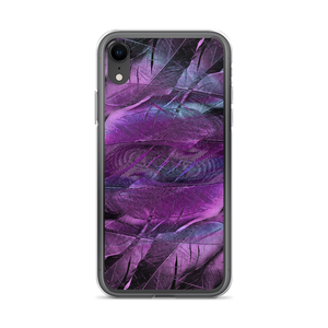 iPhone XR Purple Feathers iPhone Case by Design Express