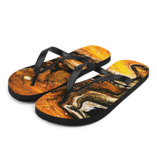 S Yellow Orange Abstract Flip-Flops by Design Express