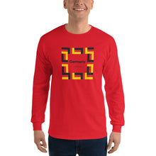 Red / S Germany "Mosaic" Long Sleeve T-Shirt by Design Express
