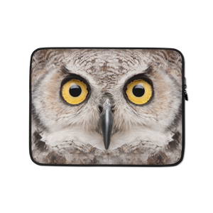 13 in Great Horned Owl Laptop Sleeve by Design Express
