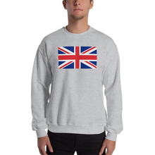 Sport Grey / S United Kingdom Flag "Solo" Sweatshirt by Design Express