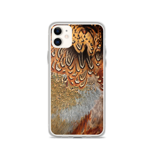 iPhone 11 Brown Pheasant Feathers iPhone Case by Design Express