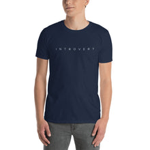 Navy / S Introvert Unisex T-Shirt by Design Express
