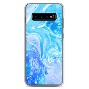 Samsung Galaxy S10+ Blue Watercolor Marble Samsung Case by Design Express