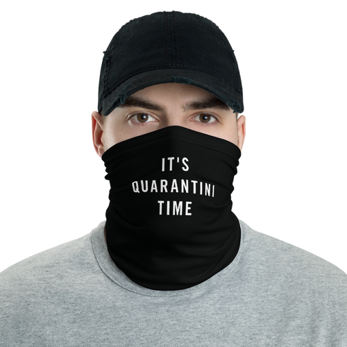 Default Title It's Quarantini Time Neck Gaiter Masks by Design Express