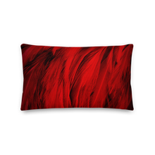 Red Feathers Rectangle Premium Pillow by Design Express