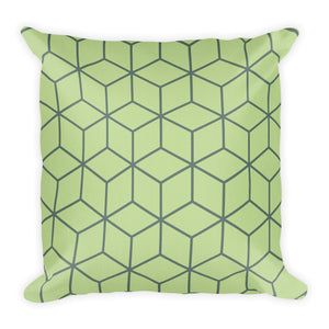 Diamonds Mint Green Square Premium Pillow by Design Express